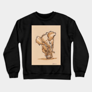 Majestic: Elephant Watercolor Painting #19 Crewneck Sweatshirt